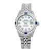 Image 2 : Rolex Men's Stainless Steel, QuickSet, Diam Dial & Diam/Sapphire Bezel - REF-521W7H