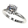 Image 1 : 2 CTW Certified H-SI/I Quality Diamond Solitaire Engagement Ring 10K White Gold - REF-615M2F - 32932