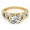 Image 1 : 1.50 CTW Certified VS/SI Diamond Solitaire Ring 18K Yellow Gold - REF-397M8F - 27839