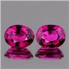 Image 1 : Natural Raspberry Pink Rhodolite Garnet Pair 8x6 MM FL