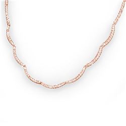 2.0 CTW Certified VS/SI Diamond Necklace 14K Rose Gold - REF-195A5V - 13884
