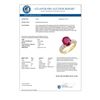 Image 3 : 4.83 CTW Ruby & Diamond Ring 10K Yellow Gold - REF-50M5F - 14418