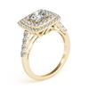 Image 4 : 2.05 CTW Certified VS/SI Diamond Solitaire Halo Ring 18K Yellow Gold - REF-447M8F - 27104