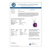 Image 3 : 7.10 CTW Amethyst & Diamond Necklace 14K White Gold - REF-36M7F - 11786
