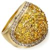 Image 2 : 5.75 CTW Yellow Sapphire & Diamond Ring 14K Yellow Gold - REF-142M2F - 10806