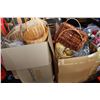 Image 1 : TWO LARGE BOXES OF WICKER BASKETS