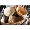 Image 2 : TWO LARGE BOXES OF WICKER BASKETS