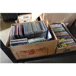 LOT OF DVDS AND CDS