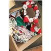 Image 3 : BOX AND TOTE OF CHRISTMAS DISPLAY AND DECORATIONS