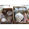 Image 1 : 2 BOXES OF KITCHEN ITEMS AND GLASSWARE
