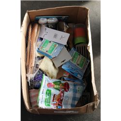 BOX OF NEW KITCHEN ITEMS