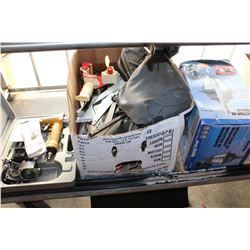 MOTION SENSING WALL LIGHT AIR NAILER AND METAL SHELVING BRACKETS