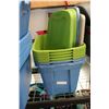 Image 1 : LOT OF SIX 20 GALLON STORAGE TOTES WITH LIDS