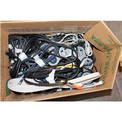 BOX OF AV CABLES