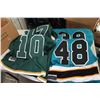 Image 1 : SAN JOSE AND DALLAS JERSEYS WITH NUMBERS