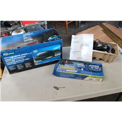 TWO PAIR OF TOWING MIRRORS AND VALVE ACULATOR