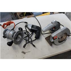 SKILSAW DRILL AND ROUTER