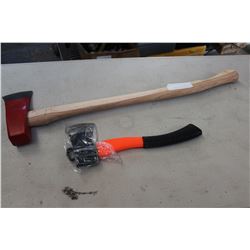 SPLITTING MAUL AND HATCHET
