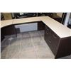 Image 4 : LARGE AS NEW U SHAPE OFFICE DESK WITH DRAWER UNIT