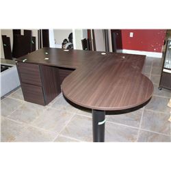 SMALL AS NEW OFFICE DESK WITH DRAWER UNIT