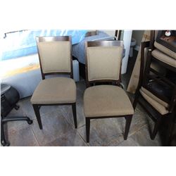 TWO MODERN DINING CHAIRS