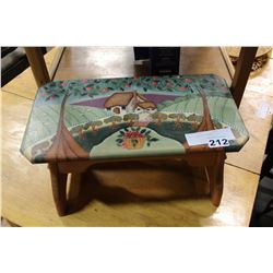 SMALL PAINTED STOOL