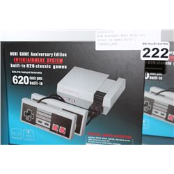 NEW NINTENDO MINI WITH 620 BUILT IN GAMES WITH 2 CONTROLLERS