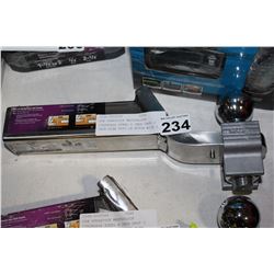 NEW OVERSTOCK MASTERLOCK STAINLESS STEEL 4 INCH DROP 2 INCH RISE 6000 LB HITCH WITH 2 INCH INTERCHAN