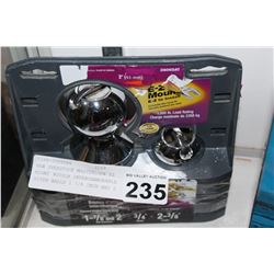 NEW OVERSTOCK MASTERLOCK EZ MOUNT 9000LB INTERCHANGEABLE HITCH BALLS 1 7/8 INCH AND 2 INCH