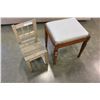 Image 1 : STORAGE STOOL AND KIDS CHAIR