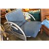 Image 2 : MODERN CHROME ARMCHAIR RECLINES FULLY DOWN