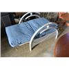 Image 3 : MODERN CHROME ARMCHAIR RECLINES FULLY DOWN