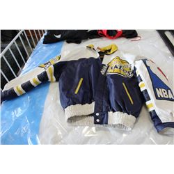 LOS ANGELOS LAKERS LEATHER JACKET XL