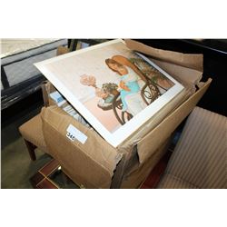 BOX OF UNFRAMED LEPS
