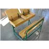Image 3 : ANTIQUE DOUBLE SCHOOL DESK