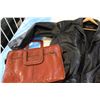Image 2 : TWO LEATHER SATCHELS AND BOVINES MENS LEATHER XL JACKET