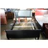 Image 1 : NEW DOUBLE SIZE BALCK AVENZA SLEIGH STYLE BED FRAME RETAIL $949