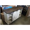 Image 3 : BRAND NEW BARN DOOR DRIFTWOOD TV STAND