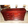 Image 1 : NEW CHERRY AVENZA 6 DRAWER DRESSER AND MIRROR, RETAIL $899