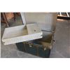 Image 3 : EATONIA GREEN METAL STORAGE TRUNK WITH TRAY