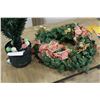 Image 2 : FIBER OPTIC CHRISTMAS TREE AND CHRISTMAS WREATH