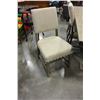 Image 3 : HOME ELEGANCE DINING TABLE WITH METAL BANDING AND 6 CHAIRS