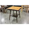 Image 2 : OAK 2 TIER ENDTABLE AND VINTAGE CHAIR