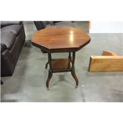 OCTAGON SHAPED END TABLE