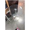 Image 2 : METAL AND GLASS ROUND ENDTABLE