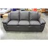 Image 2 : NEW BROWN LEATHER ASHLEY DESIGN SOFA AND LOVESEAT, CONTEMPORARY COMFORTABLE SEATING, RETAIL $2199