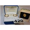 Image 2 : 10KT GOLD FILLED EARRINGS AND MCDONALD PIN