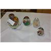 Image 1 : LOT OF FOUR ART GLASS PAPER WEIGHTS