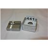 Image 1 : STERLING SILVER GENUINE SAPPHIRE CLUSTER RING RETAIL$300.00
