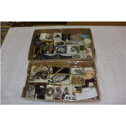 2 TRAYS OF JEWELERY